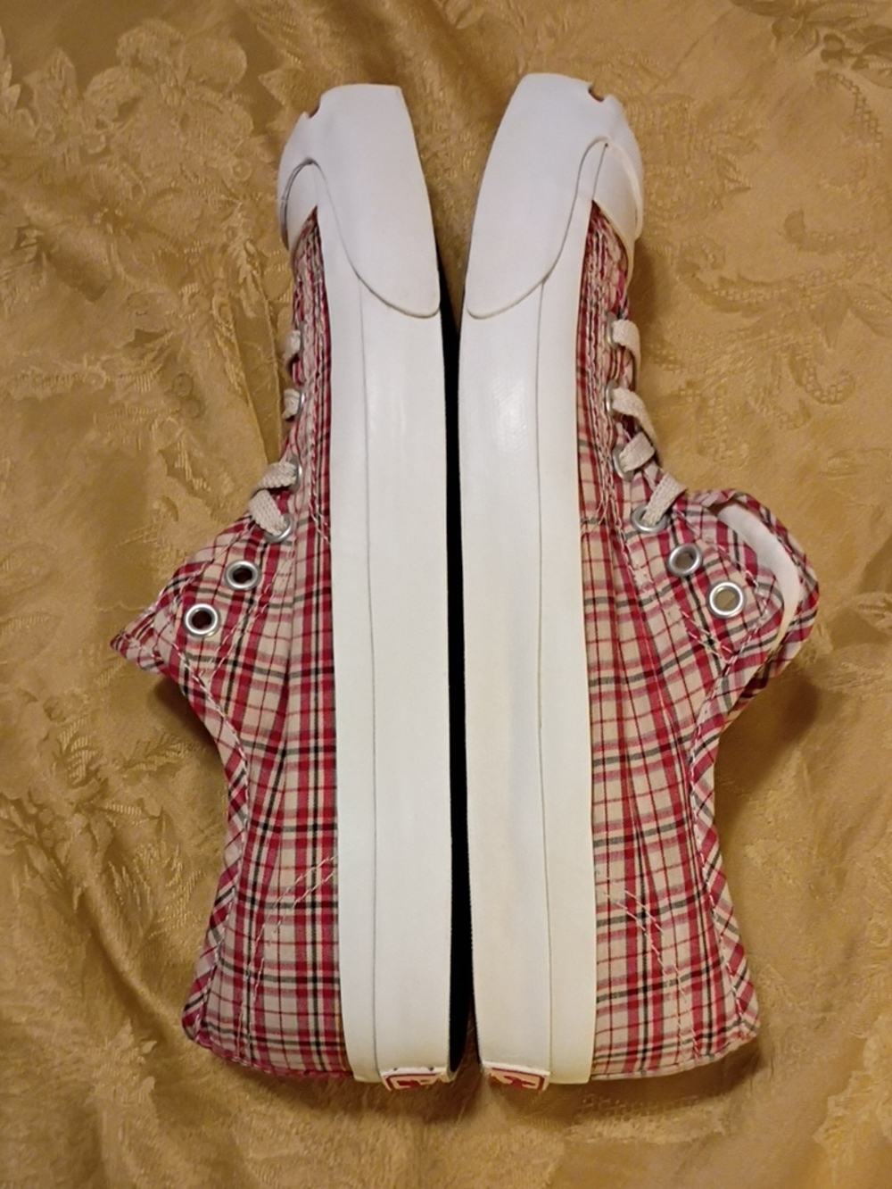 CONVERSE Jack Purcell Red, Blue Low-Top Canvas Sneaker Women's 9.0 Men's 7.5 - Picture 9 of 11